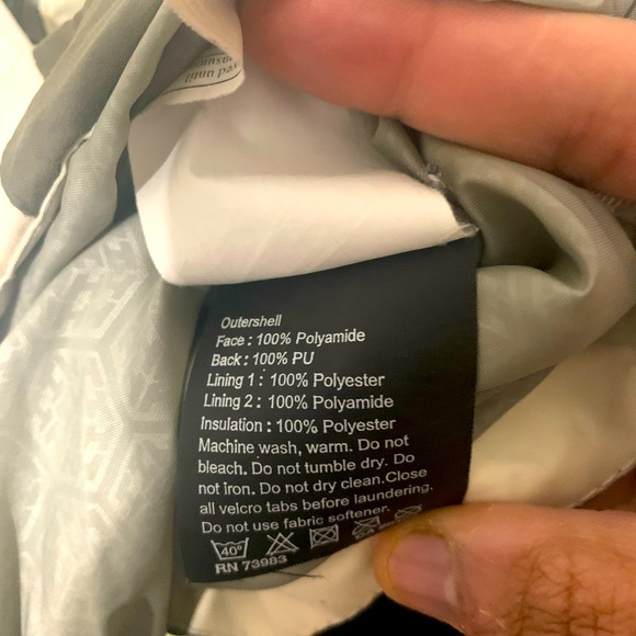 Mens HELLY HANSEN Vintage Beige HELLY TECH Hiking Windbreaker Jacket SIZE Large - Picture 8 of 8